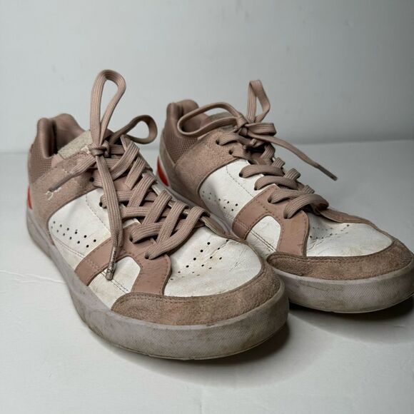 On Cloud the Roger Athletic Sneaker Pink Suede - Picture 1 of 8